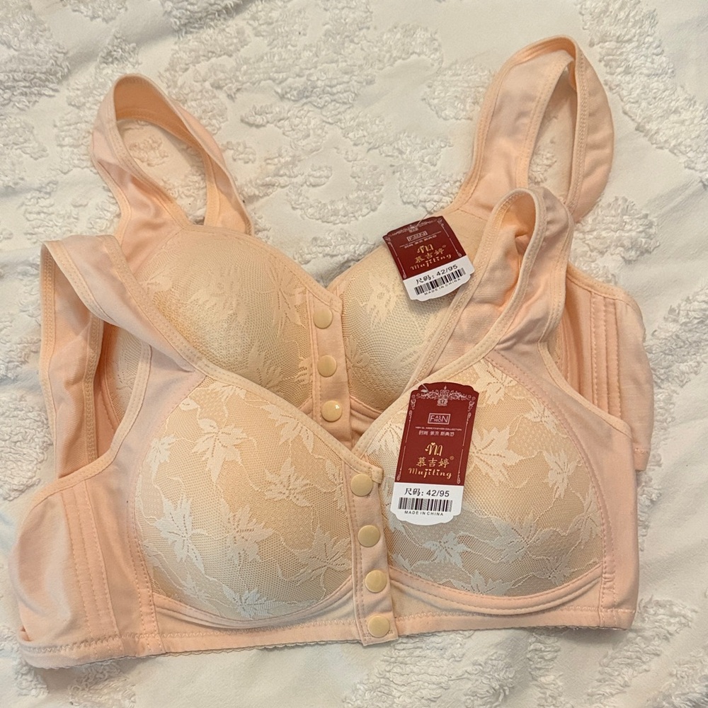 2 Blush Lace Women's Bra